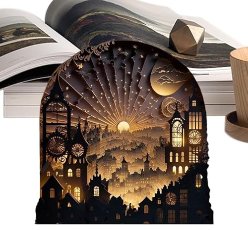 Luce notturna puzzle in legno, kit da notte puzzle in legno, lampada da notte puzzle in legno, ricarica USB, decorazione per ufficio, puzzle, decorazione per ufficio, per gli amanti dei puzzle