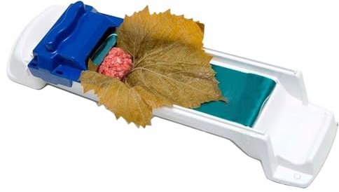 Puwaiio Weinblätter-Rollmaschine Yaprak Sarma Maker Werkzeug Zum Rollen Von Gefüllten Weinblättern Fleischrolle Für Kohlblätter Frühlingsrollenmaschine Küchen-Weinblatt-Roller