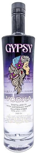 Gypsy Spirits – Premium Vodka – Gluten Free, Non-GMO Corn – Made with Pure Artesian Spring Water – Award-Winning – Small Batch Distilled – 70cl 40% ABV