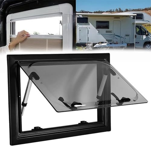 YJKKZQLB Ventana Lateral Tintada para Caravana, Ventana abatible para Caravana, Furgoneta, Autocaravana, 700 x 550 mm