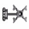 Soporte de pared para televisores de 14 a 37 pulgadas, giratorio, inclinable, extensible, universal, hasta 15 kg, máx. Vesa 200 x 200 mm, soporte para TV giratorio 360 grados