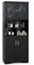 COSTWAY Tall Bathroom Cabinet, Freestanding Storage Cupboard with Open/Adjustable Shelves and Doors, Wooden Bathroom Unit High Floor Cabinet for Living Room Kitchen Hallway, 60x30x145cm (Black)