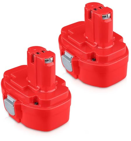 2Packs 18V 4.8Ah 1822 NI-MH Battery Replacement for Makita 18V Battery Compatible with 1823 1833 1834 1835 192828-1 192829-9 193061-8 193140-2 193159-1