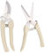 Toddmomy 1 Satz Gartenschere Buschschere Handschneider Pflanzenschneider Astschere Ausziehbare Baumschere Handscheren Für Die Gartenarbeit Rostfreier Stahl Beige 2 Stück