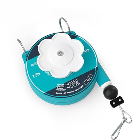 SKINII Einziehbar Federzug Werkzeughalter Aufhängevorrichtung 0.6-3.0 Kg (1.3-6.6 Lbs), Spring Tool Retractor, 2 Meter Dehnungslänge, Für Fließband Mit Montagezubehör