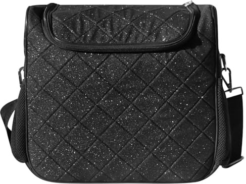 Euroriding Putztasche Exclusive Glitzeroptik schwarz Tasche
