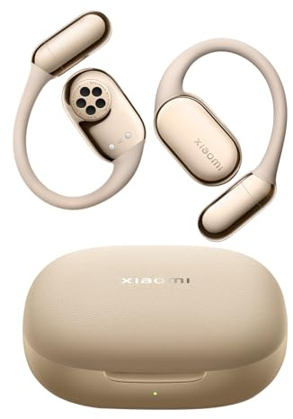 XIAOMI OpenWear Stereo Pro Gold, Open-Ear Kopfhörer, Ohrbügel Bluetooth Headset, Bequemer und Stabiler Sitz, 45 Stunden Akkulaufzeit, Wasserdicht IP54, Mehrfachtreiber, Hi-Res HiFi Audio