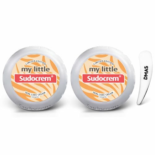 My Little Sudocrem Skin Care Limited Edition with Spatula – Soothing Barrier Cream for Baby Nappy Rash, Dry Skin & Sensitive Skin – Everyday Family Moisturiser Cosmetic (Travel Size) 2 Pack