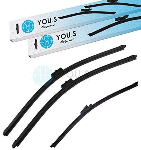 YOU.S SCHEIBENWISCHER SET VORNE + HINTEN 350+530+475 mm