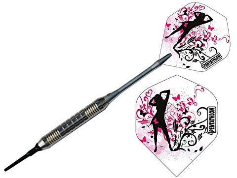Mädchen pink Soft Dart Pfeile Chrom Darts E-Dart 18 Gramm