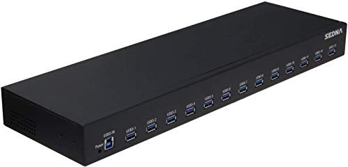 BINGXIAN-13 Port USB 3.1 Gen I Hub (5Gbps) - 19 Inch 1U Rack Mount