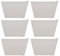 Aspire 6-Pack 12oz Heavy Duty Canvas Aufbewahrungstaschen, 9,5 x 5,5 x 3 Zoll Naturbeutel, Weihnachtsgeschenktüte