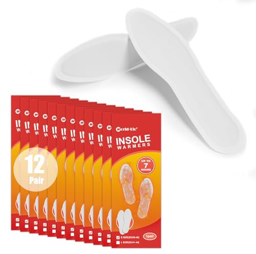 WORLD-BIO Disposable Foot Warmers 12 Pairs & Single Use Instant Hand Warmers 10 Packs, Air Activated Warmer Safe Natural Long Last Up 8 Hours, Hot Hand Foot Warmers Shoes Skiing Camping for Men Women