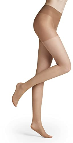 FALKE Women's Energize 15 DEN W Ti Sheer With Compression 1 Pair Tights, Skin Colour Cocoon 4059, L