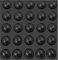 Self Adhesive Isolation Feet - Set of 25 0.75Silicone Hemisphere Bumper Sound Dampening Rubber Pad for Speakers, Electronics, Table Tops, Laptop and Drawers
