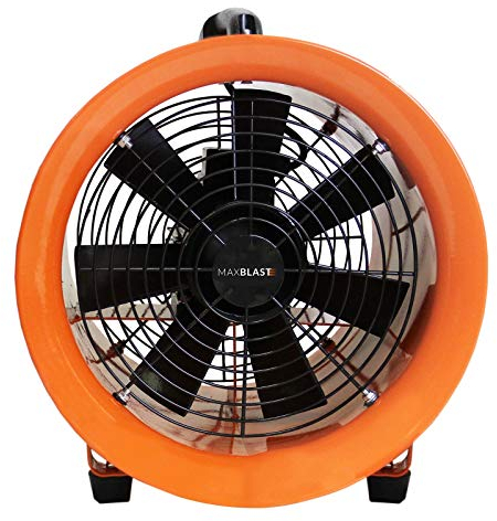 Dust Extractor Ventilation Fan 300mm Portable 6m Duct Hose Workshop Fume Air Blower Industrial PVC Ducting Ventilator