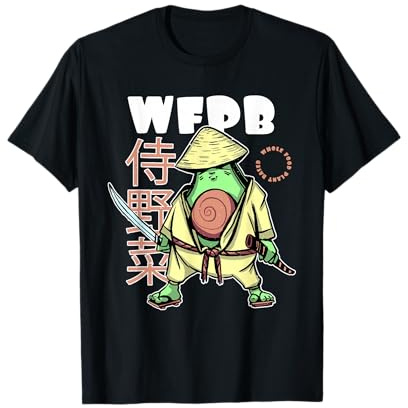 Whole Food Plant-Based Avocado Samurai Japanese WFPB T-Shirt