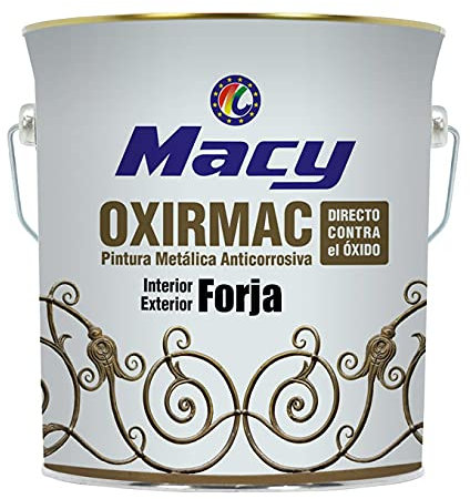 Macy Esmalte Antioxidante Oxirmac Efecto Forja para Interior y Exterior. 750 Mililitros. Color Negro Forja