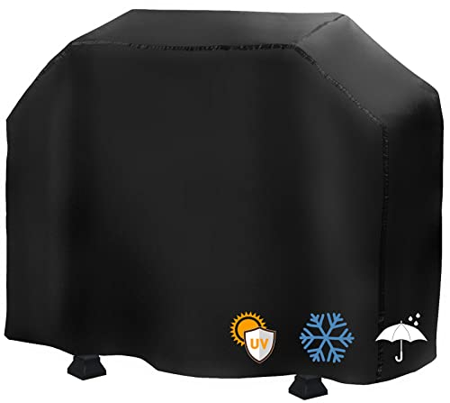 SIBOTER Funda Barbacoa Exterior Impermeable, 210D Oxford con Cordón y Bolsa de Almacenamiento, Anti-Viento/UV/Impermeabilidad,145 × 61 × 117 cm