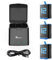 Adaptom Hero 10/Hero 9, Ersatzakku und 3-Port Aufbewahrungsbox für Hero 10/9 Black, vollständig kompatibel für GoPro Hero 10/9 (Ladegerät + 3 Akkus).