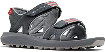 Columbia Trailstorm Hiker 2 Strap Trekkingsandalen für Damen, Grau (Graphite x Red Hibiscus), 42 EU