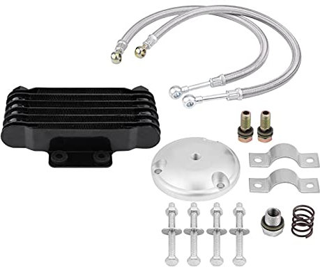 Radiatore per olio, Yosoo motore per GN125 EN125 EN125 EN150 GZ125 GZ150 per gn 125 raffreddamento olio motore radiatore universale raffreddamento olio motore radiatore radiatore