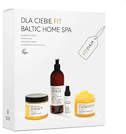 ZIAJA + TASCHE Set Satz creme peeling tonic seife Kosmetiktasche Veranstalter ®Auto-schmuck (Baltic Fit Set)