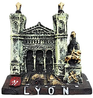 Lyon France 3D-Kühlschrankmagnet, Souvenir, Geschenk, handgefertigt, Heim- und Küchendekoration, Lyon Kühlschrankmagnet-Kollektion