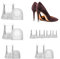 Sibba Protezione per Talloni Suola Scarpe Cuscini in Gomma Kit di Riparazione Talloni Clip Stivali a Fissaggio Rapido Tappo Ricambio Matrimoni Feste in Giardino 4 Taglie Xs S M L (8 Paia Trasparenti)