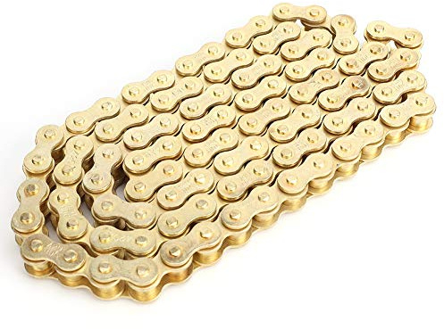 EBTOOLS pour kette 420 48 Chaîne de Vélo Pit, Chaîne 420 Moto 48 Maillons 420 Chaîne D'entraînement pour 50 110 125 CC Pit Quad pour Dirt Bikes Kart Keeway Superlight 125 Chaîne
