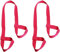 WannGe Strapazierfähige Yogamatten-Gurtschlinge, Tragegurt für Yogamatten, Rosered, 2 Stück, Einheitsgröße