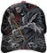 KJHBVND Baseballkappe für Männer und Frauen, schwarze Sensenmann, Totenkopf, Hip-Hop-Kappen, Vater, Trucker-Kappe, verstellbare Snapback-Hüte, Schwarz , One size