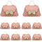 10 Stück Rosa kleine Geschenktasche, Dauerhaft PU-Leder Geschenkbox Pralinenschachtel, Gastgeschenk Hochzeit Geschenkbox für Süßwaren,Geburtstagsfeier, Jubiläumsdekoration, Valentinstag