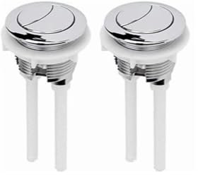 Botones de Doble Descarga para Inodoro,2 PCS Pulsador Doble para Cisterna 48 mm Estándar WC Botón Botón de Tanque de Agua Inodoro Pulsador Cisterna Doble Universal