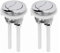 Botones de Doble Descarga para Inodoro,2 PCS Pulsador Doble para Cisterna 48 mm Estándar WC Botón Botón de Tanque de Agua Inodoro Pulsador Cisterna Doble Universal