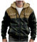 Vasreyy Winterjacke Jungen Decken Pullover Herren Sweatjacke ohne Kapuze Herren Kapuzenpullover Gothic Herren Steampunk Mantel Herren Herren Strickjacke Wolle Jacke Mit Fell Herren (Army Green, 4XL)