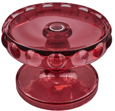 Doni Bomboniere Comunione Alzata per Dolci Rosso Trasparente Dolcetti Matrimonio Idee Regalo Torte Porta Biscotti con Bolle sul Bordo Complete Originali Economiche
