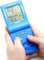 Console de Construction Grand Écran 3,5 Pouces - 23 Jeux Intégrés: Briques, Course, Char, Puzzle Classique - Vitesse/Niveau de Difficulté Réglable (Bleu)