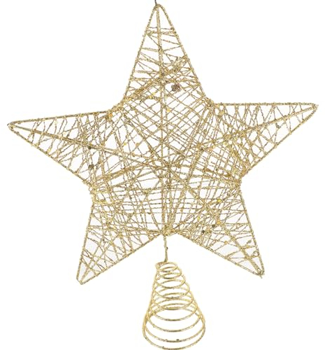 OFFSCH Weihnachtsbaumspitze Dekoration Stern Baumspitze Weihnachtsbaum Sternspitze Weihnachtsbaumschmuck Weihnachtsbaumschmuck Baumspitze Ornament Weihnachtsdekoration