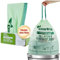 GreeneWrap Lot de 30 sacs poubelle compostables de 30 litres avec cordon de serrage, très épais de 1 mm, 49,21 litres, grands sacs de déchets alimentaires de cuisine, certifiés BPI et OK Compost Home,