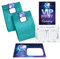 Minkocards 6 Einladungskarten incl. 6 Umschläge zum Geburtstag Hochzeit Jubiläum Kindergeburtstag VIP Disco Jungendliche Erwachsene incl. 6 Umschläge, 6 Tüten/petrol, 6 Aufkleber, 6 Schiffe versenken