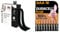 VELCRO Brand Heavy Duty Stick On Tape Cut-to-Length Industrial Extra Strong Double Sided Hook & Duracell Plus AAA Batteries (18 Pack) - Alkaline 1.5V - Up to 100% Extra Life