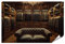 islandburner Prime Bild Poster Luxuriöser begehbarer Kleiderschrank mit eleganten Holzregalen voller Anzüge Jacken und stilvollem Ledersofa Premium Bilder Fotodruck