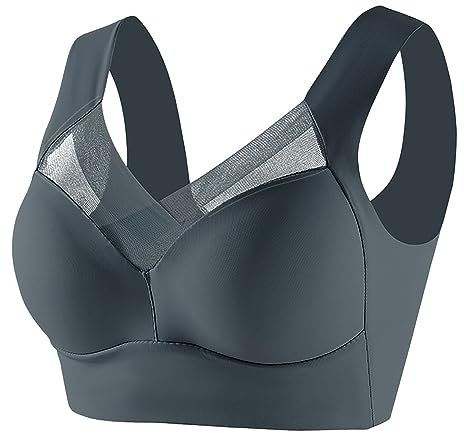 SKTIISN Breasts Breast Pump Bra Stick on Bra for Large Breasts Womens Bras Non Wired Padded Pull on Bra for Older Women Strapless Bras for Bigger Bust Black String