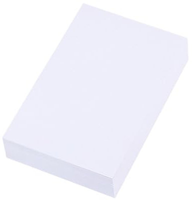 100 Blatt A6 Blanko-Postkarten, 15 x 10 cm, weißes Karton-Postkarten-Set, Karteikarton-Set, Karteikarten, bedruckbares Postkarten-Set für Kunst oder leere Postkarten für den Versand (weiß)