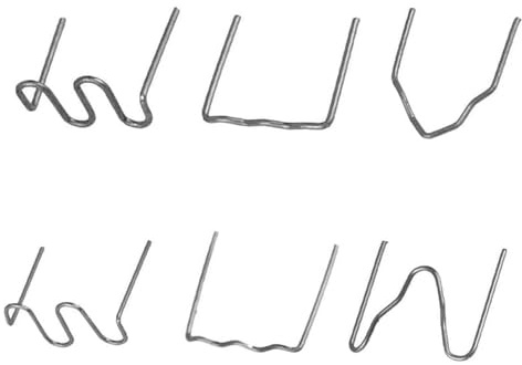 GisWell 1800 Stück Kunststoff Schweißgerät Staples,Stoßstangen-Reparatur Set,Plastik Schweißen Heiße Heftklammern,Edelstahl Hot Staples,für Die Reparatur von Auto Stoßstangenrissen