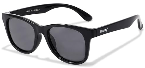 Maesy Kinder Sonnenbrille Polarisiert 400 UV400 6–12 Jahre, Yuki | Flexibler Rahmen mit elastischem Band, Modern, Gläser Kat. 3
