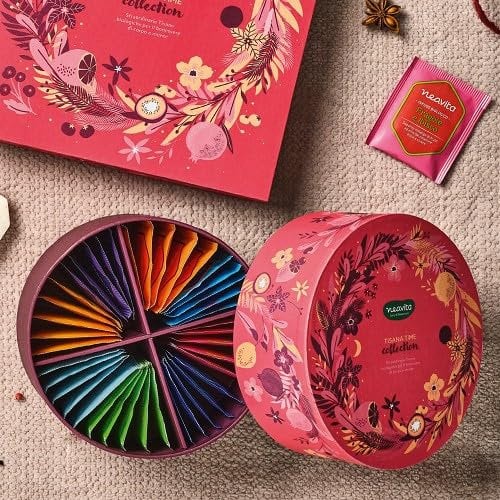 NEAVITA Tisana Time Collection Cofanetto Tondo Rosa