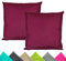 JACK 2er Set 40x40cm Outdoor Kissenhülle Kissenbezug Wasserfest Sitzkissen Lounge Kissen Garten Stuhl Lotus Effekt, Farbe:Bordeaux