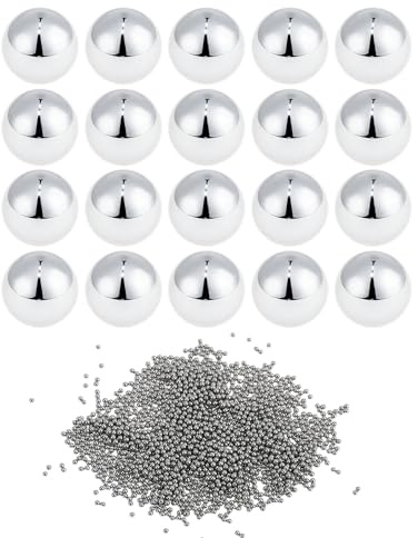 A ABSOPRO G100 Sfere Acciaio Inox Per Cuscinetti 1500 Pezzi 0.5mm | Precisione G100, Diametro 0.5mm, Adatto Per Auto, Bici, Moto, Skateboard, Tosaerba, Trattori, Carrelli, Ecc.